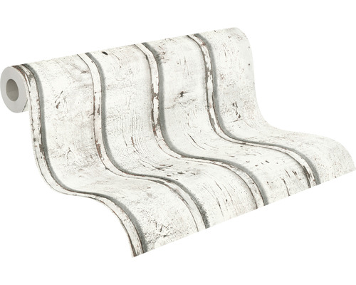 Tapetrulle med träbalksmönster