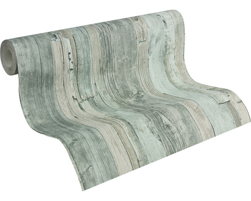 Tapetrulle med träutseende