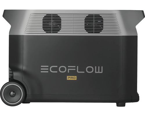 EcoFlow Pro Powerstation med två fläktar och hjul