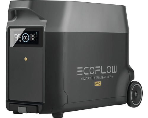 EcoFlow Smart Extra Battery Pro med display och hjul