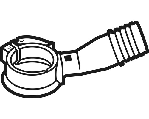 Sifonformstycke med slanganslutning