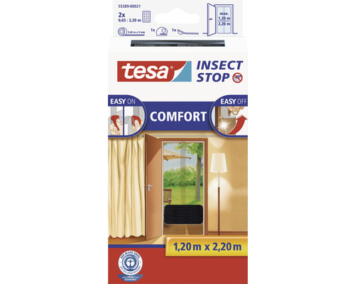 Insektskydd TESA Insect Stop Comfort till dörr gardin 65x220cm 2-pack