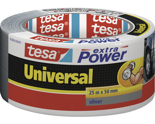 Vävtejp Extra Power Universal TESA silver 50mm 25m