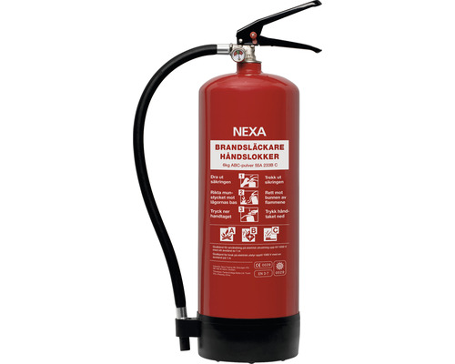 Brandsläckare NEXA pulver 6kg 55A 233B röd
