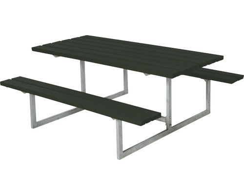 Picknickbord PLUS Basic trä/stål 177cm grön
