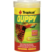 Tropical Guppy fiskmat i behållare