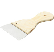 Spackelspade med trähandtag och metallblad