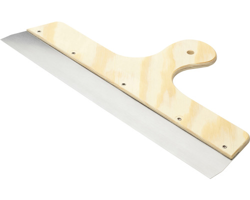 Spackelspade med trähandtag och metallblad