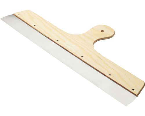 Gipsglättare med trähandtag och metallblad