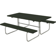 Trädgårdsmöbelset med bord och två bänkar