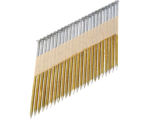 Maskinspik GUNNEBO 34° pappbandad varmförzinkad D-huvud ØxL 2,8x75mm 1500 st Bandad spik på pappersremsa