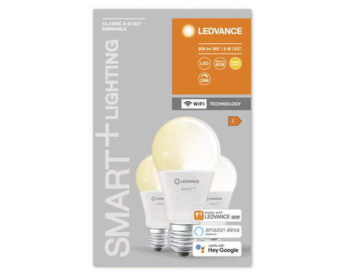 LEDVANCE Smart Plus E27 LED-lampa, dimbar
