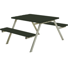 Picknickbord PLUS Alpha trä/stål 118cm grön-thumb-0