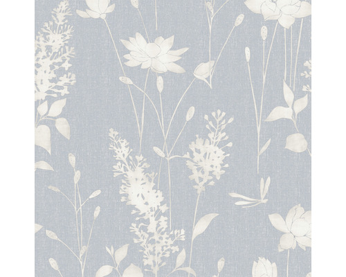 Tapet LAURA ASHLEY Dragonfly blå 113343 Tapet med blommönster