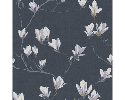 Tapet LAURA ASHLEY Magnolia Grove Dusky Seaspray 113355 Tapet med magnoliablommor på grenar