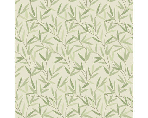 Tapet LAURA ASHLEY Willow Leaf grön 113364 Tapet med bambumönster