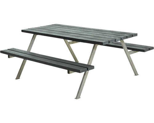 Picknickbord PLUS Alpha ReTex/stål 177cm grå