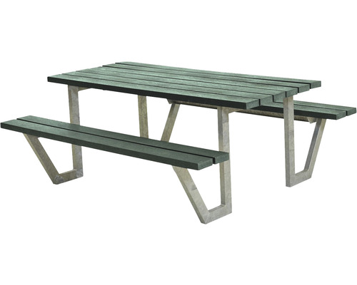 Picknickbord PLUS Wega ReTex/stål 177cm grön