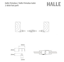 Fönsterparti fast HALLE Primolux standard vit 2st 1480x1190mm-thumb-2