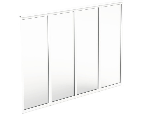 Väggparti fast HALLE Primolux standard vit 4st 2950x1990mm Väggparti fast HALLE Primolux standard vit 4st 2950x1990mm