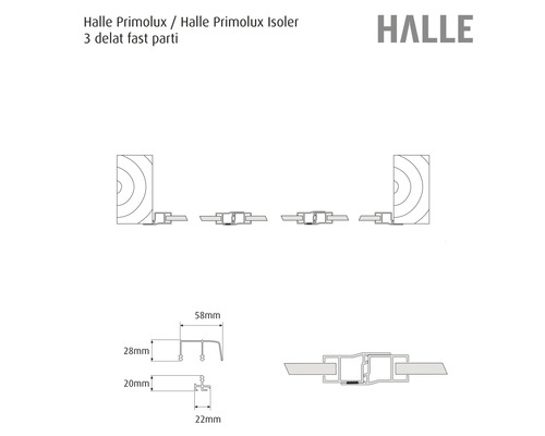 Detaljerad bild Halle Primolux Isoler