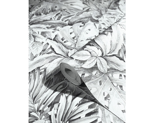 Tapetrulle med bladmönster