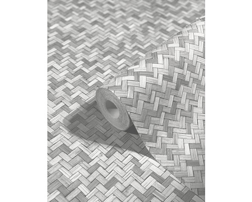 Rulle non-woven tapet med flätad design