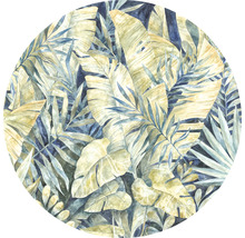 Cirkeldesign med tropiska blad
