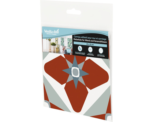 Venilia självhäftande film för väggplattor och keramiska plattor, 15x15 cm, förpackad