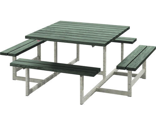 Picknickbord PLUS Picnic ReTex/stål 200cm grön