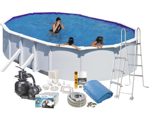 Pool SWIM&FUN Basic oval 610x375x120cm vit