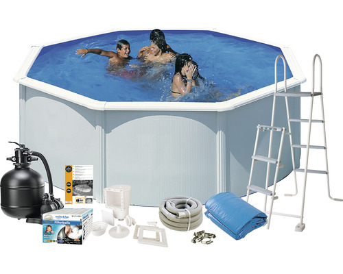 Pool SWIM&FUN Basic Ø350x132cm vit