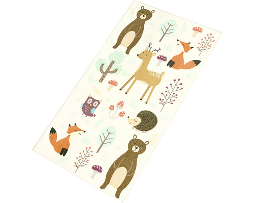 Matta med skogsdjursmönster