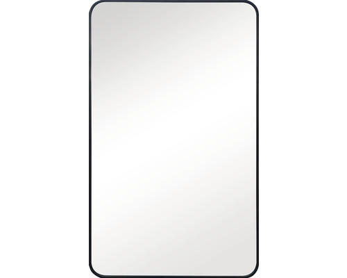 Spegel med metallram svart 61x96cm