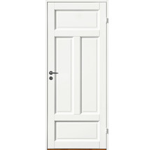 Vit innerdörr med dörrhandtag och lås