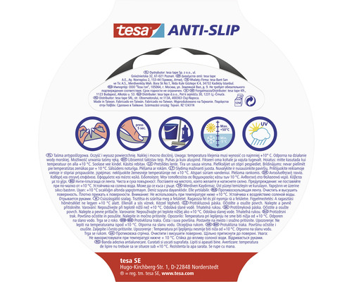 Information om Tesa halkskyddstejp