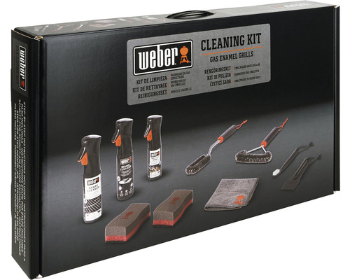 Weber rengöringskit för gasolgrillar och emaljgrillar i en låda