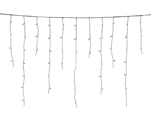 Ljusslinga med hängande trådar för dekoration