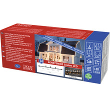 Ljusslinga KONSTSMIDE cluster 230 bärnstensfärgade LED svart soft kabel system IP44