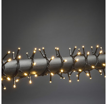Ljusslinga KONSTSMIDE cluster 230 bärnstensfärgade LED svart soft kabel system IP44