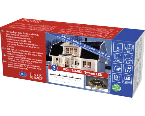 Konstsmide System LED ljusslinga för utomhusdekoration