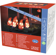 Förpackning med LED-ljusslinga med dvärgmotiv för utomhusbruk från Konstsmide