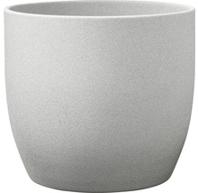 Grå keramisk blomkruka