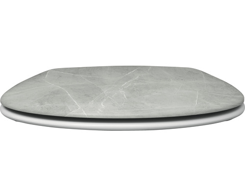 Toalettsits med marmorlook