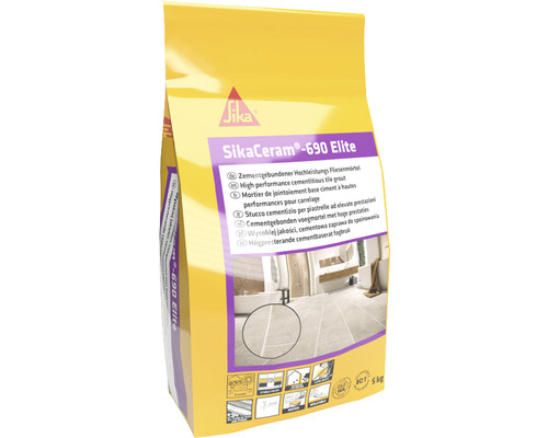 Fogbruk SIKA SikaCeram-690 Elite vit 5kg