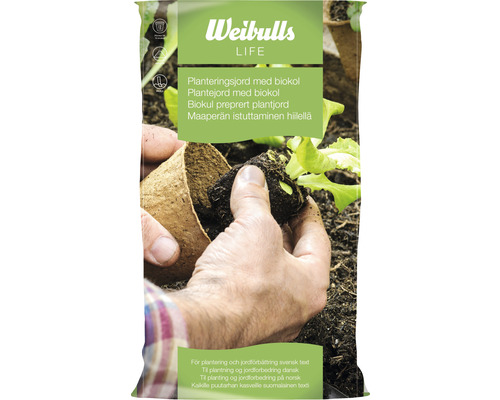 Weibulls LIFE Planteringsjord med biokol i säck