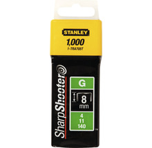 Stanley Sharp Shooter klammer, typ G, 8 mm, 1000 stycken