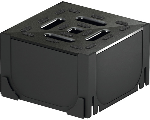 Svart apparatfot för montering