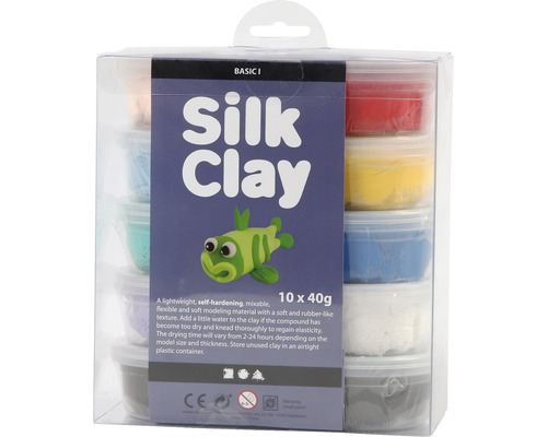 Silk Clay® CREATIV COMPANY mixade färger I 10x40g