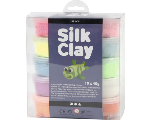 Silk Clay® CREATIV COMPANY mixade färger II 10x40g